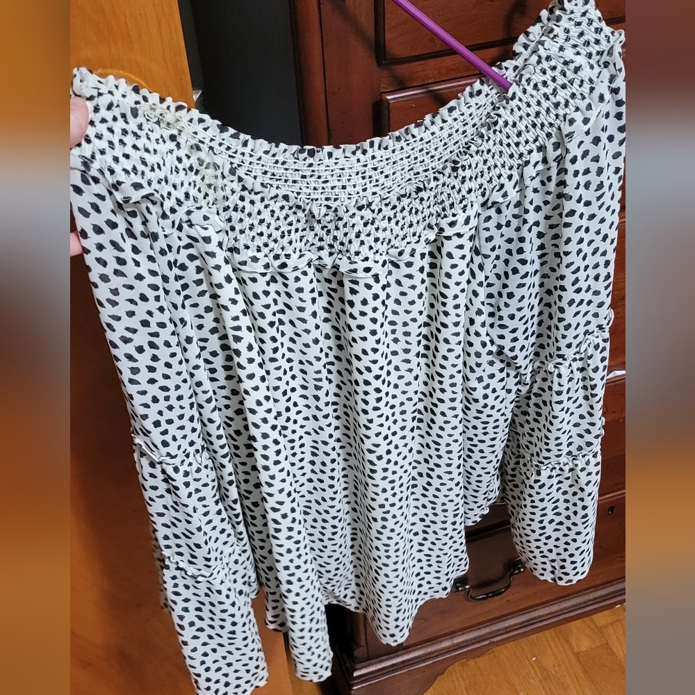 Kori boutique off the shoulder top